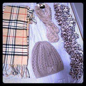 SOLD Scarves and Hat bundle  🧣